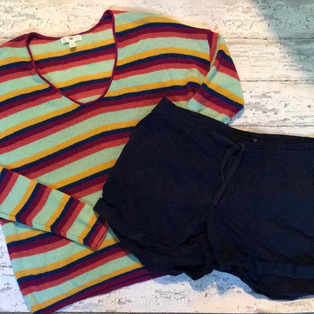 GAP Linen tie waist shorts